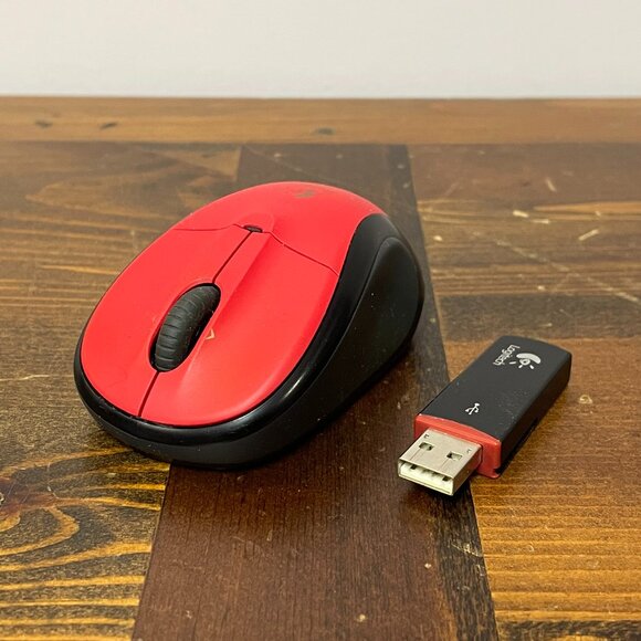 Logitech Mouse (Black & Red) - Picture 1 of 3